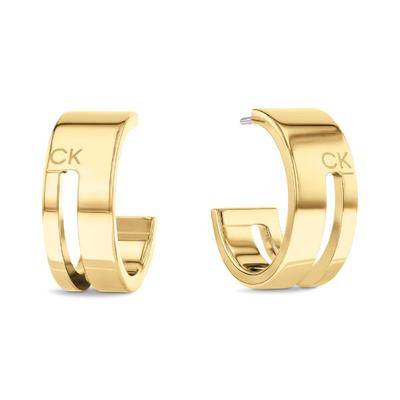 Calvin Klein geometricc essentials gp earrings, , medium