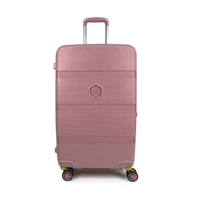 Bg berlin - zip² medium size (4 wheel), double security zipper, 69cm/26in luggage / suitcase, Pink, medium