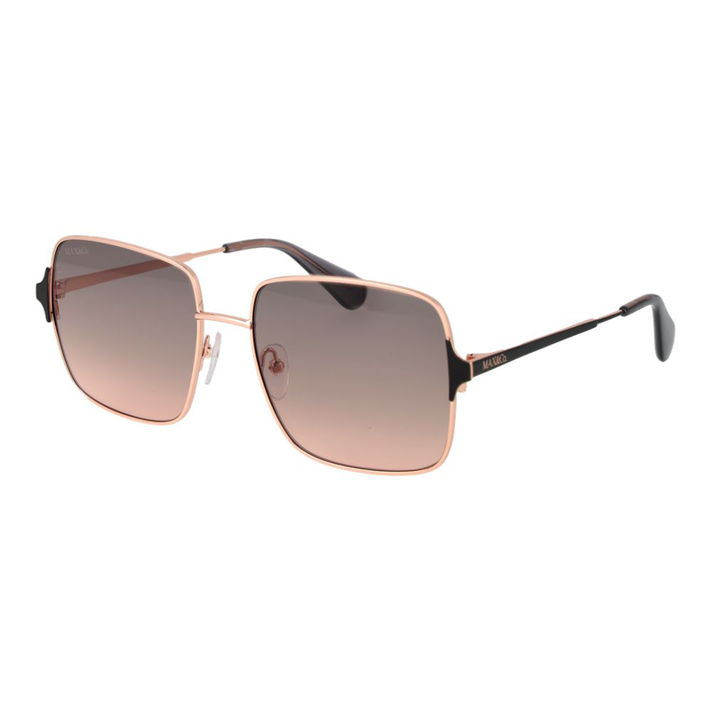 Rose gold metal sunglasses-null