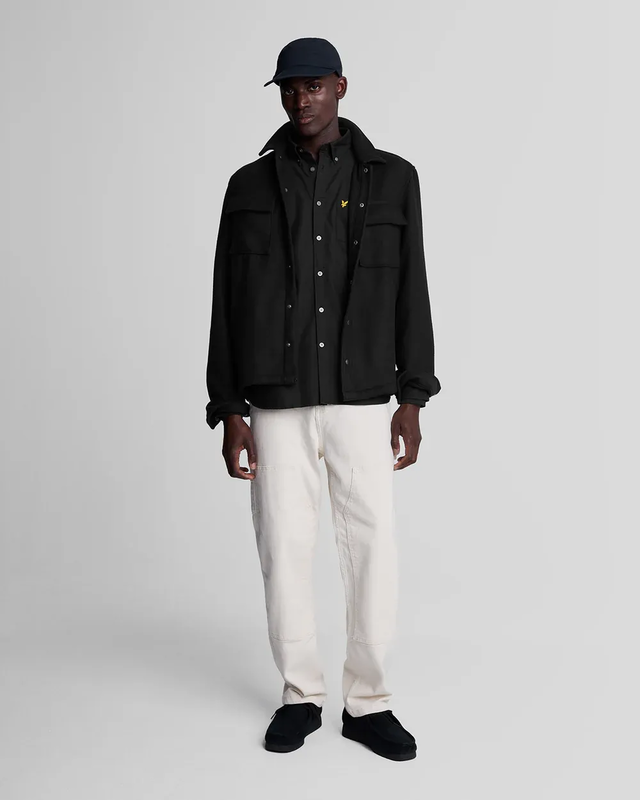 Plain oxford shirt z865 jet black-null