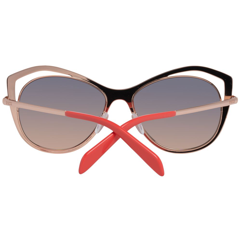 Rose gold metal sunglasses-null
