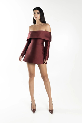 Trqz elsa mini skirt, Bordeaux, medium