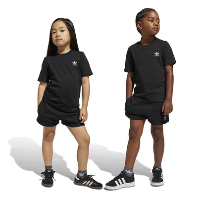 Short t-shirt set, Black, medium