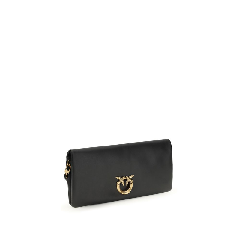 Black calf leather bos taurus clutch bag-null