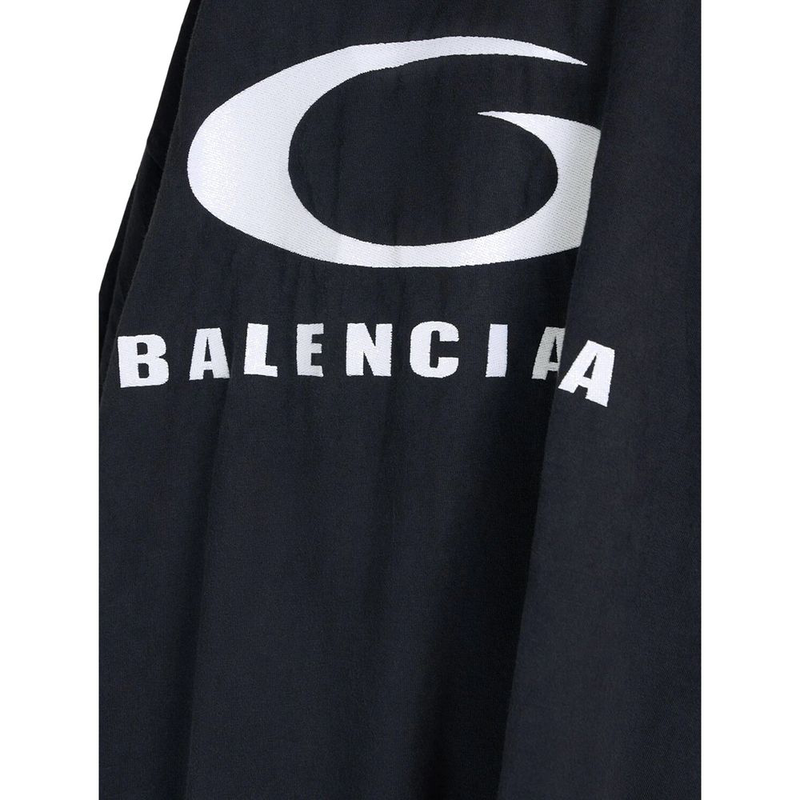 Black cotton casual dress-null