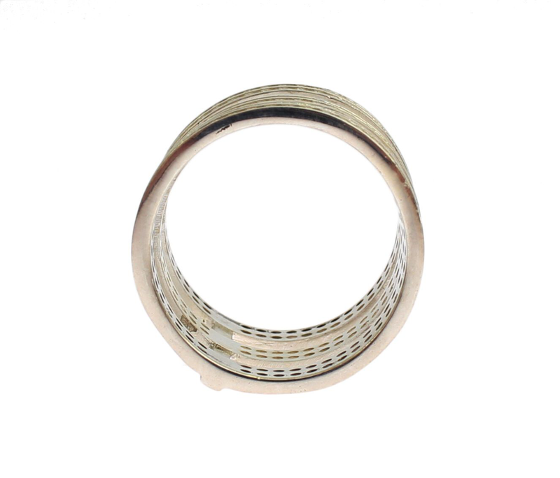 Authentic womens clear cz 925 sterling silver ring-null
