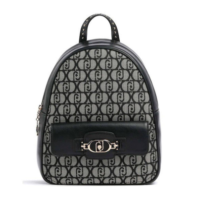 Aop backpack, Black, medium