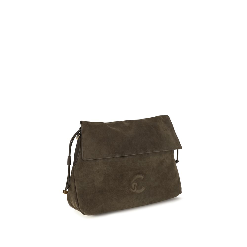 Brown calf leather bos taurus shoulder bag-null