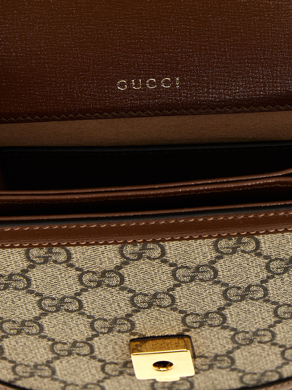 Brown polyethylene handbag-null