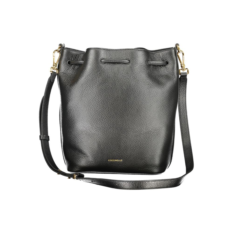 Black leather women handbag-null
