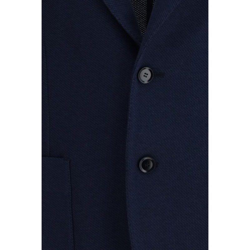 Black silk blazer-null