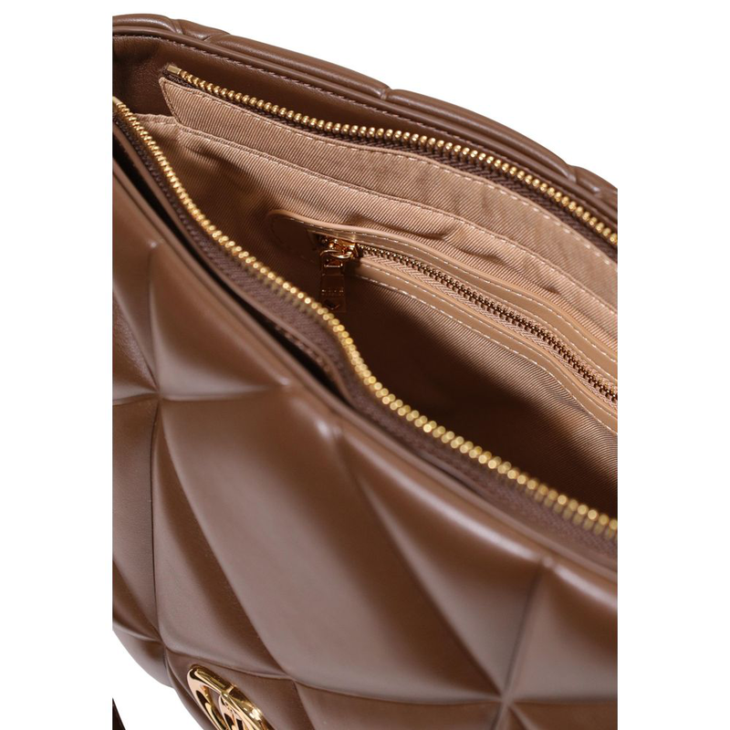Brown polyethylene handbag-null
