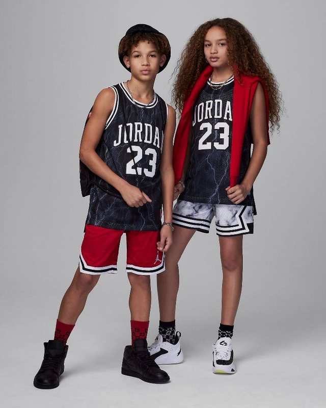 Nike jordan big kids jordan 23 aop jersey-null