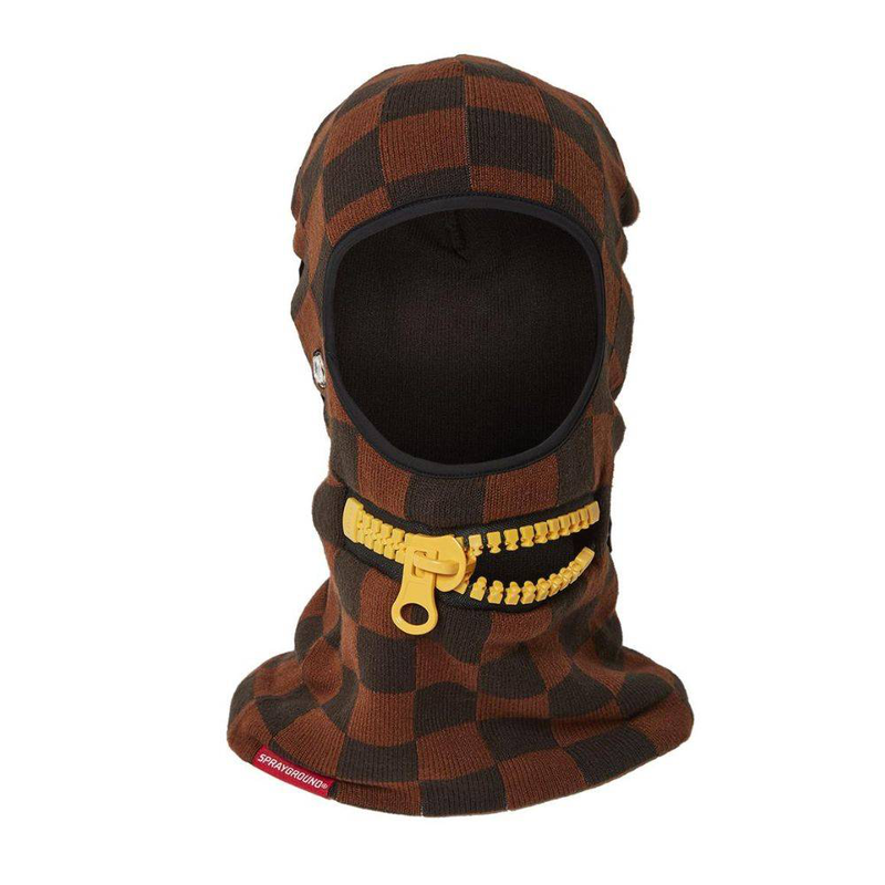 Sprayground gold zipper mouth ski mask image number null