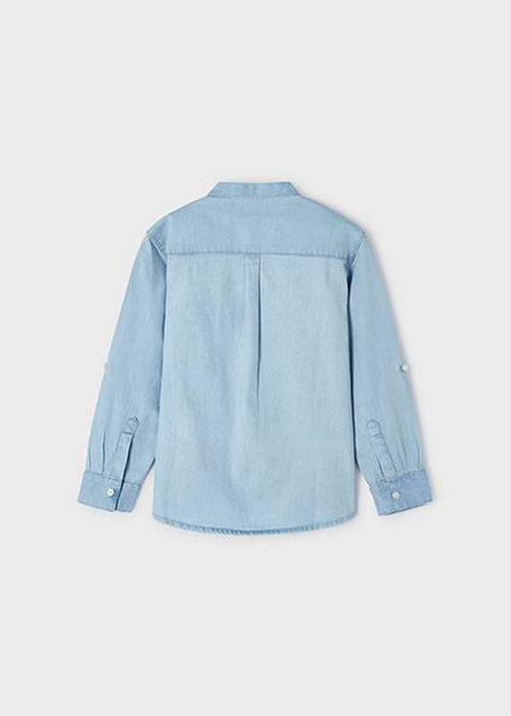 Πουκαμισο denim γιακας mao image number null