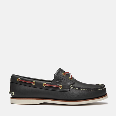 Timberland classic 2-eye boat shoe for men in blue, Black, medium