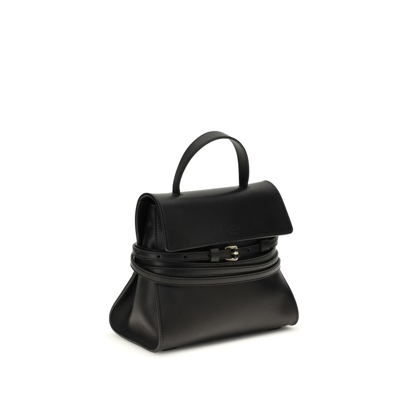 Black calf leather bos taurus handbag-null