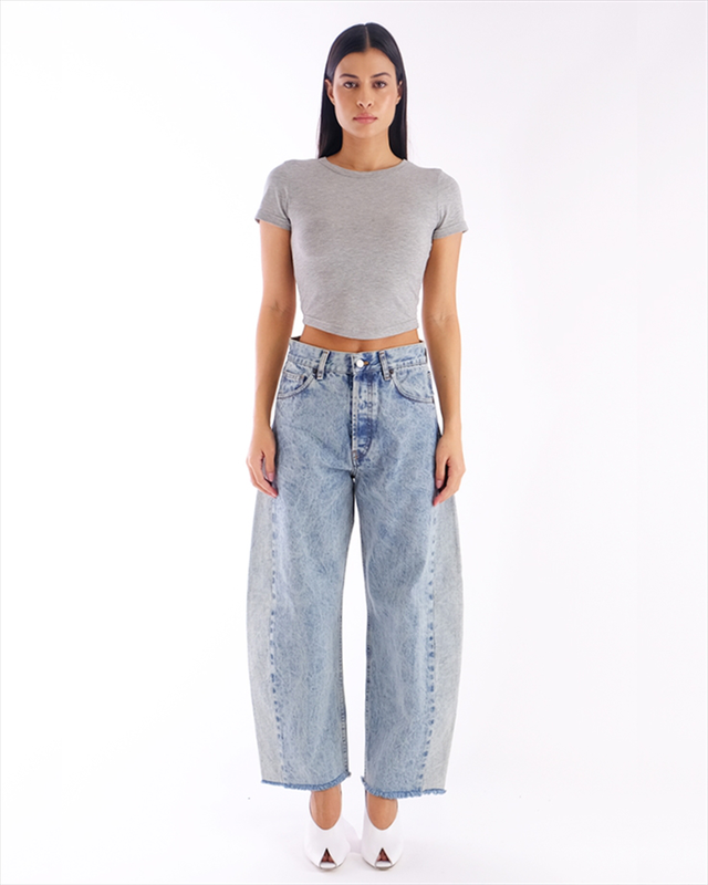 Gwen barrel reversed jeans-null