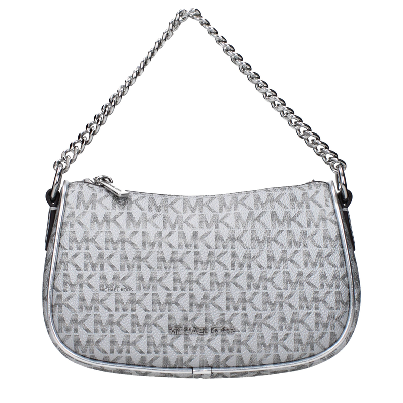 Gray fabric handbag-null