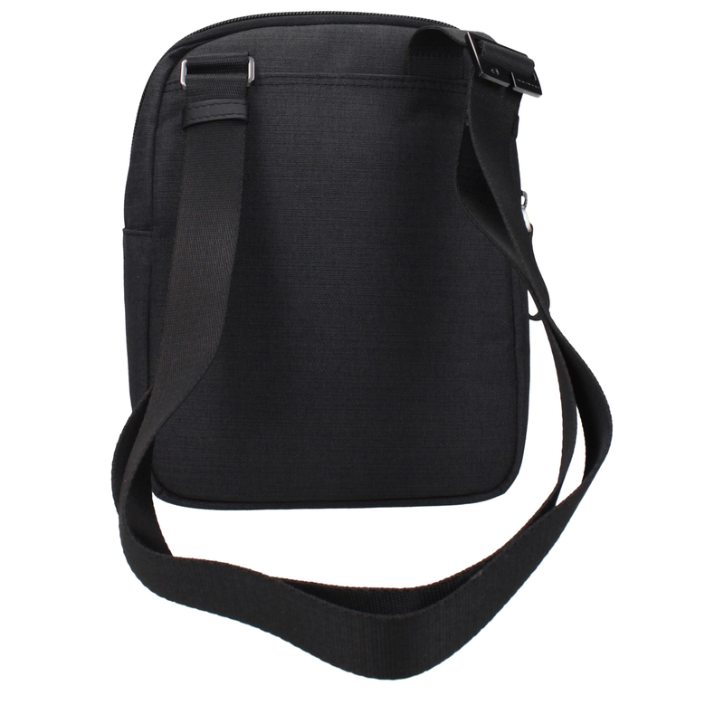 Black fabric crossbody bag-null