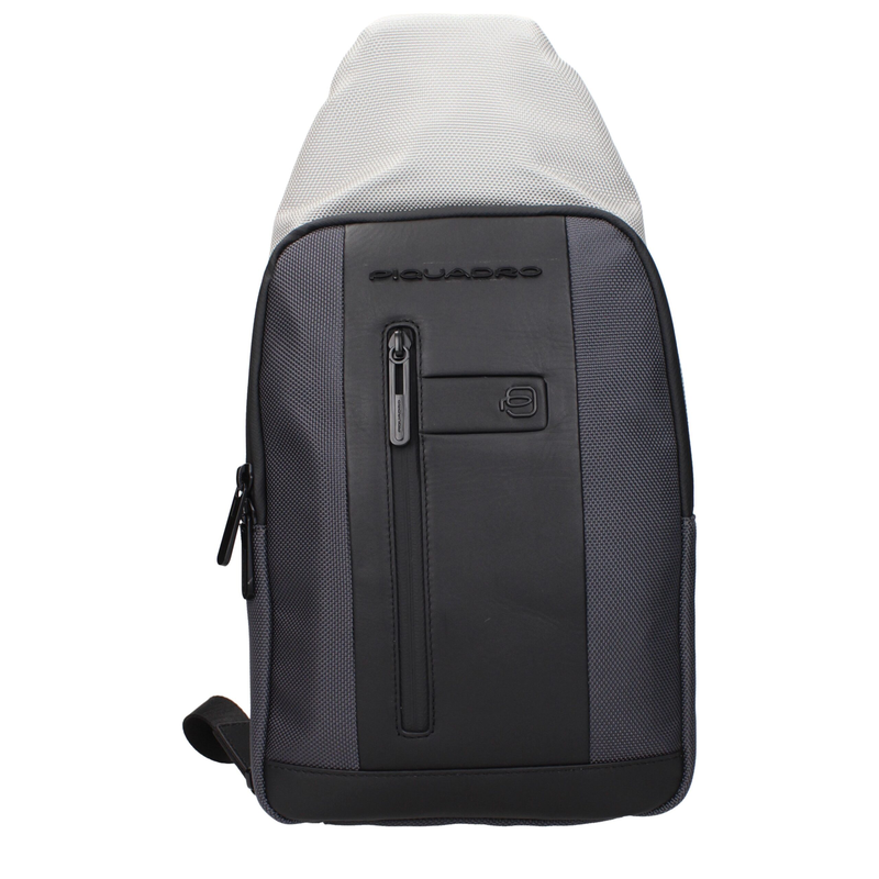 Gray fabric backpack-null