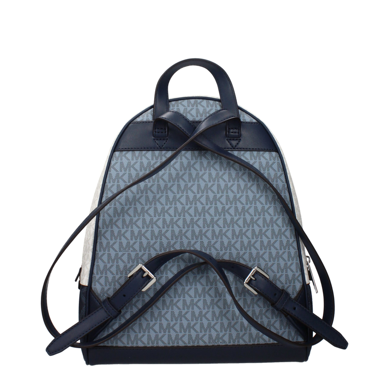 Blue fabric backpack-null