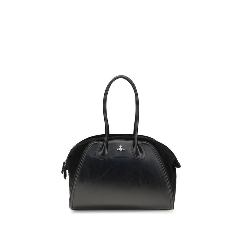 Black calf leather bos taurus shoulder bag-null