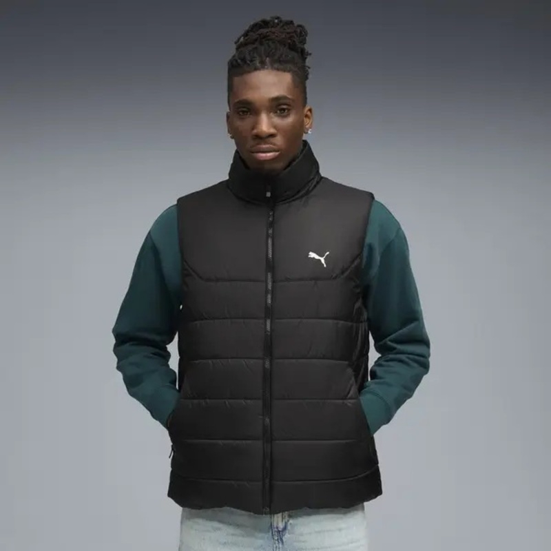 Puma men essentials padded vest jacket-null