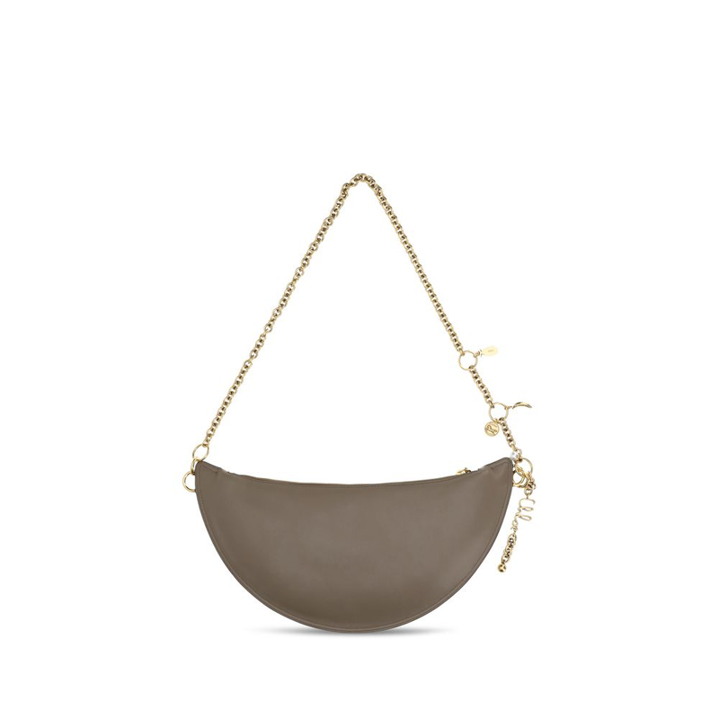 Gray calf leather bos taurus shoulder bag-null
