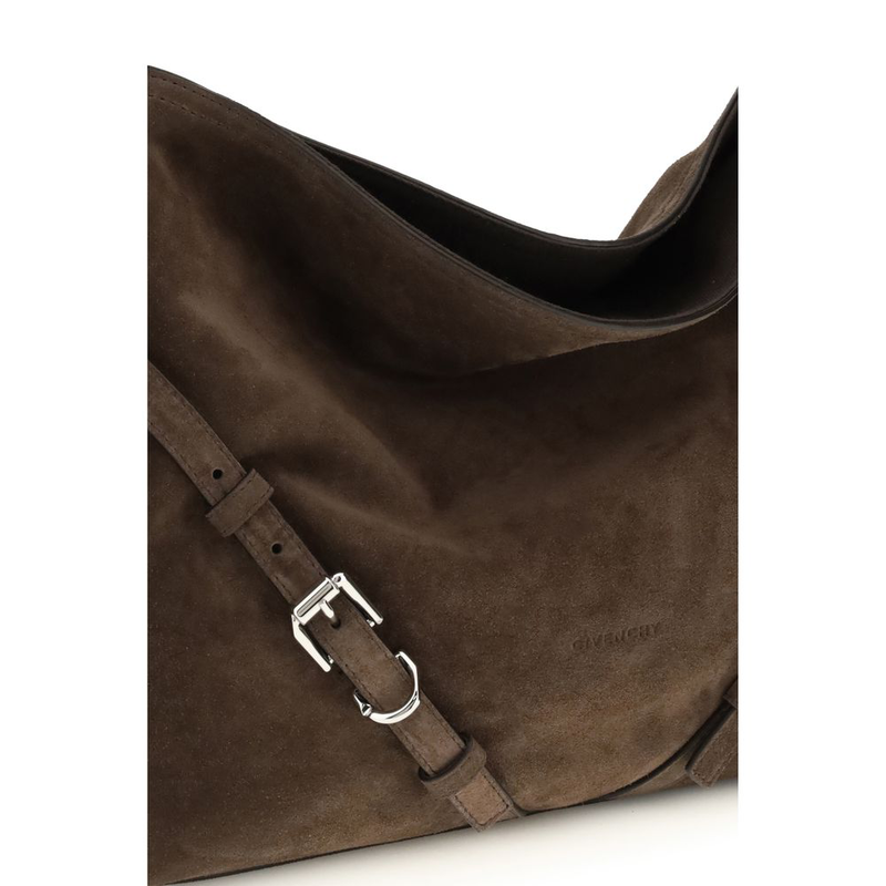 Black calf leather bos taurus shoulder bag-null