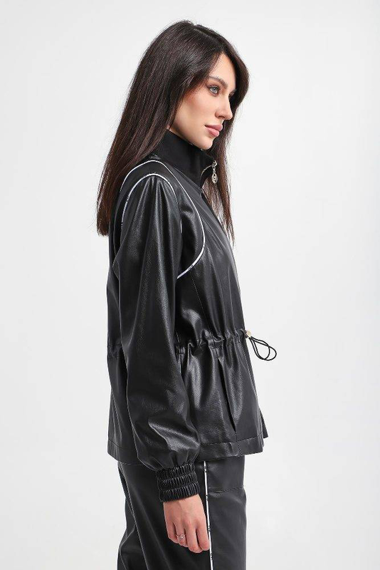 Product image: Leather effect zip jacket-null