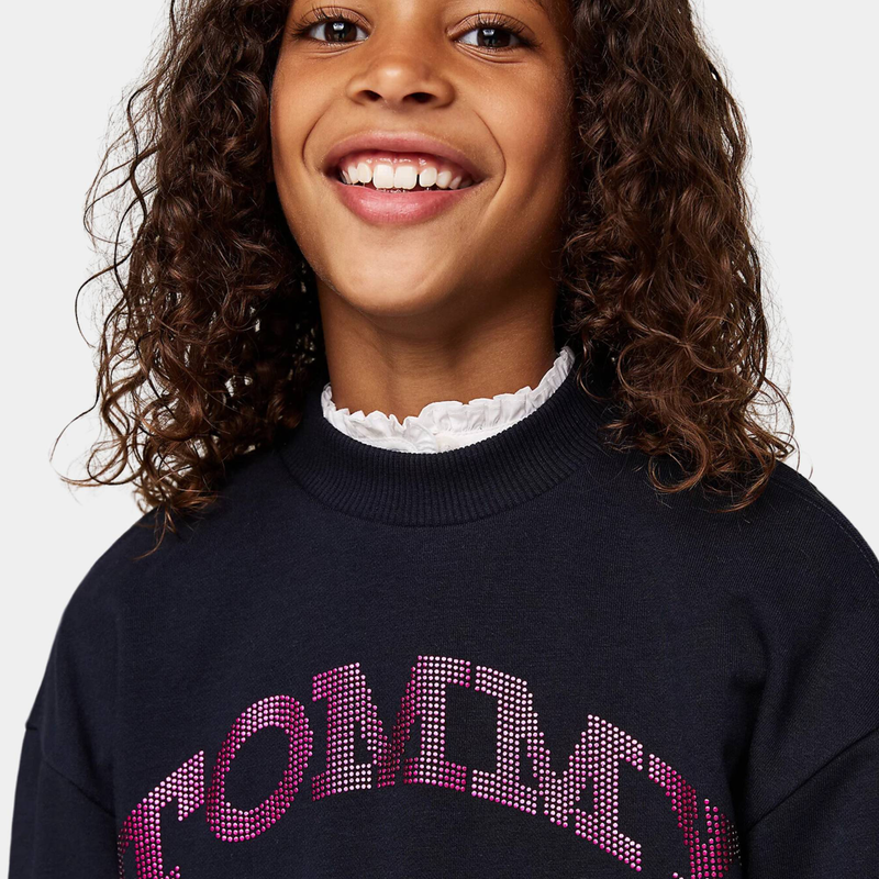 Girls dot foil sweatshirt image number null