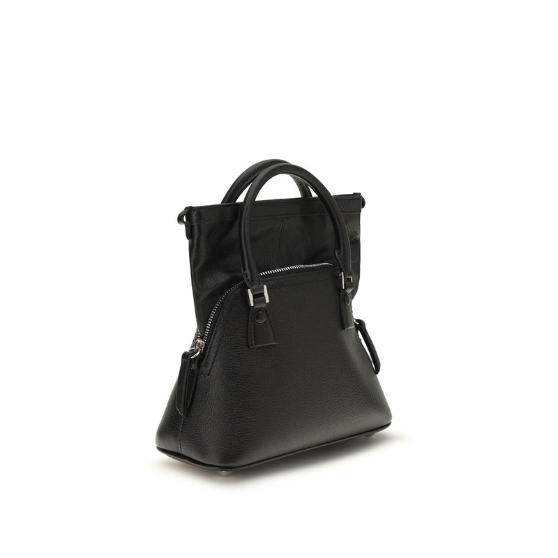 Black goatskin handbag-null