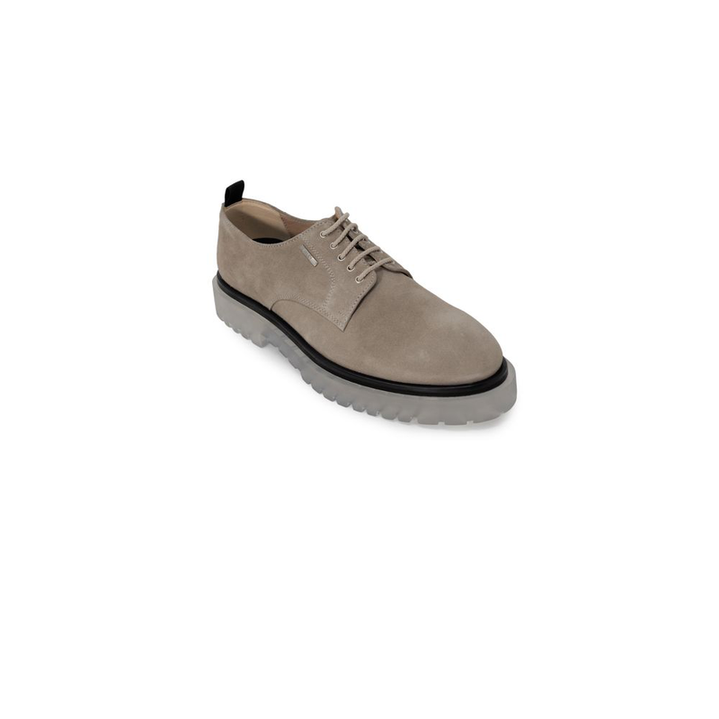 Beige polyethylene oxfords and derbies-null