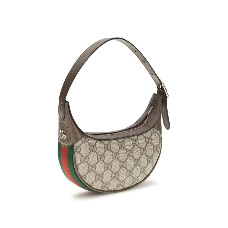 Beige fabric shoulder bag-null