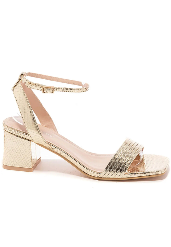 Sandal croco metalic image number null