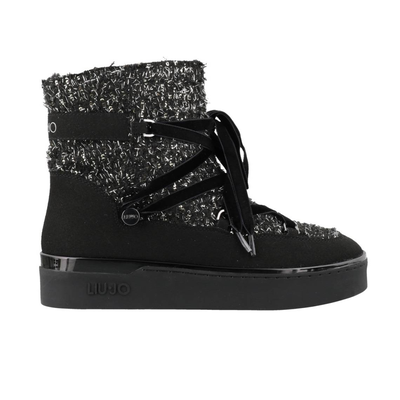 Silvia snowboots, Black, medium