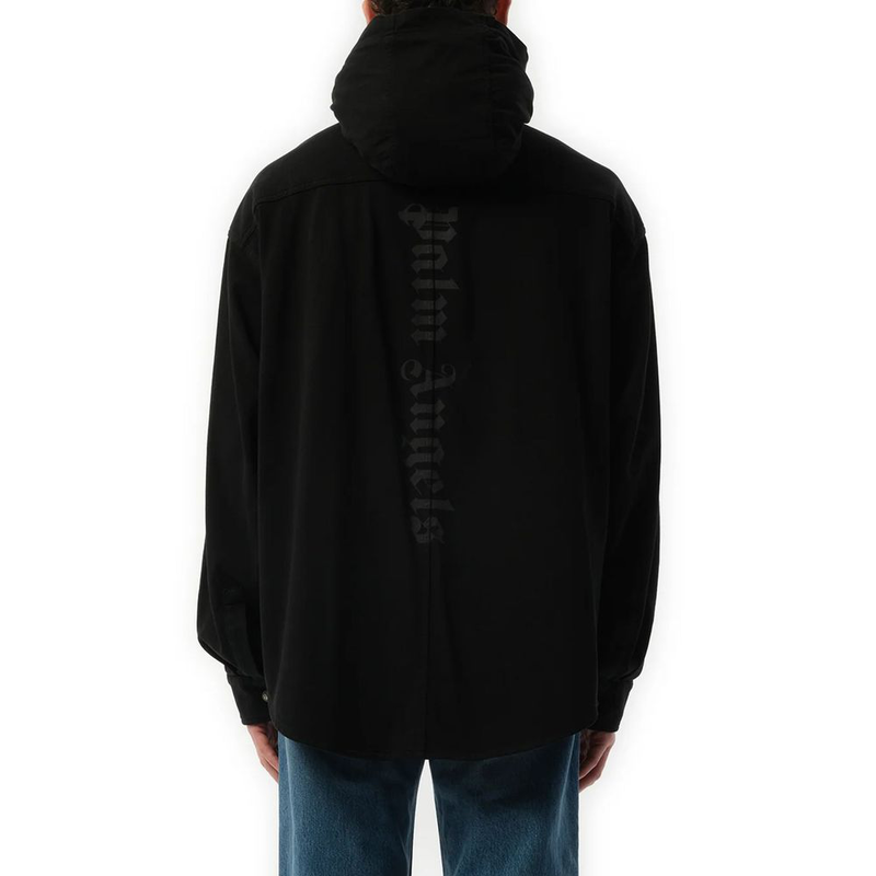 Black denim shirt-null