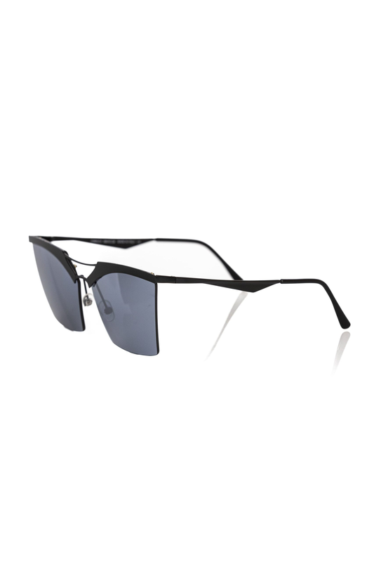 Black metallic women's sunglass-null