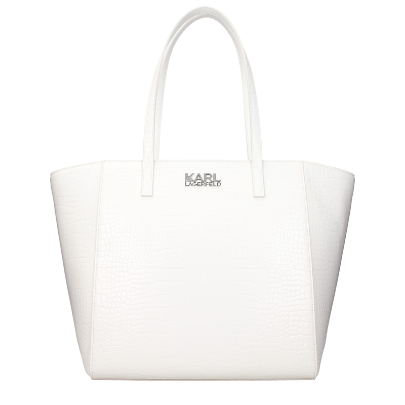 White polyethylene shoulder bag-null