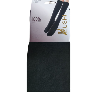 Womens isothermal socks #lu401, Black, medium