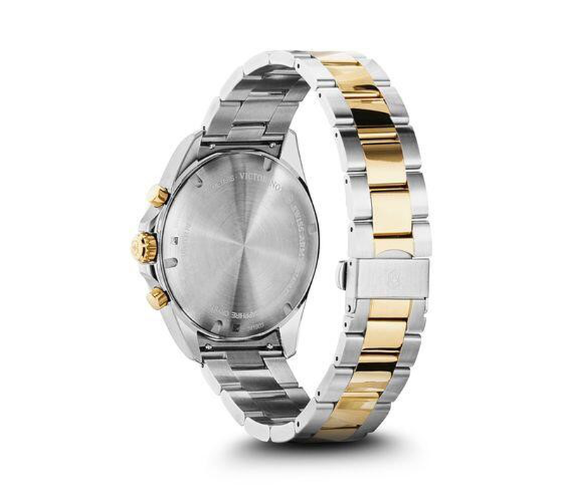 Fieldforce classic chronograph, 42, dark grey dial, silver/gold two tone bracelet-null