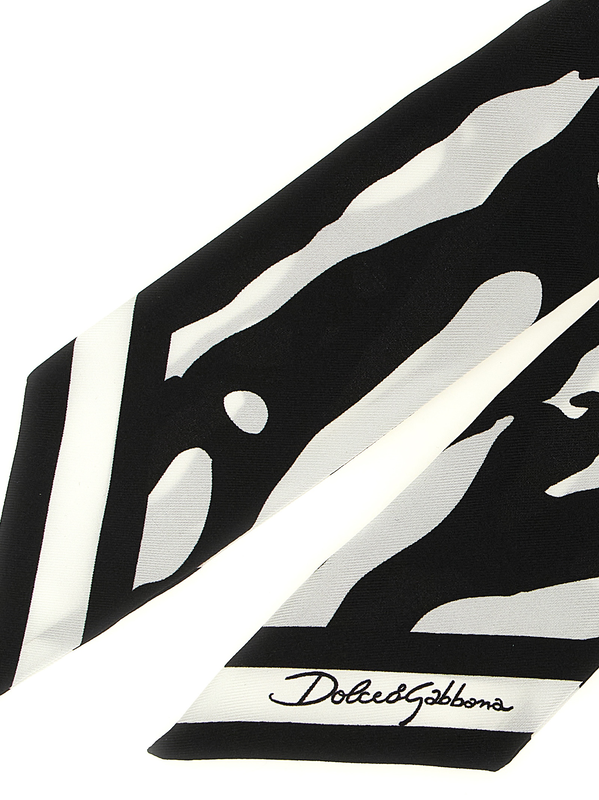 Bicolor silk foulard-null