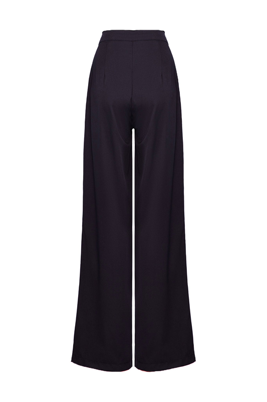 Full length pleated trousers-null