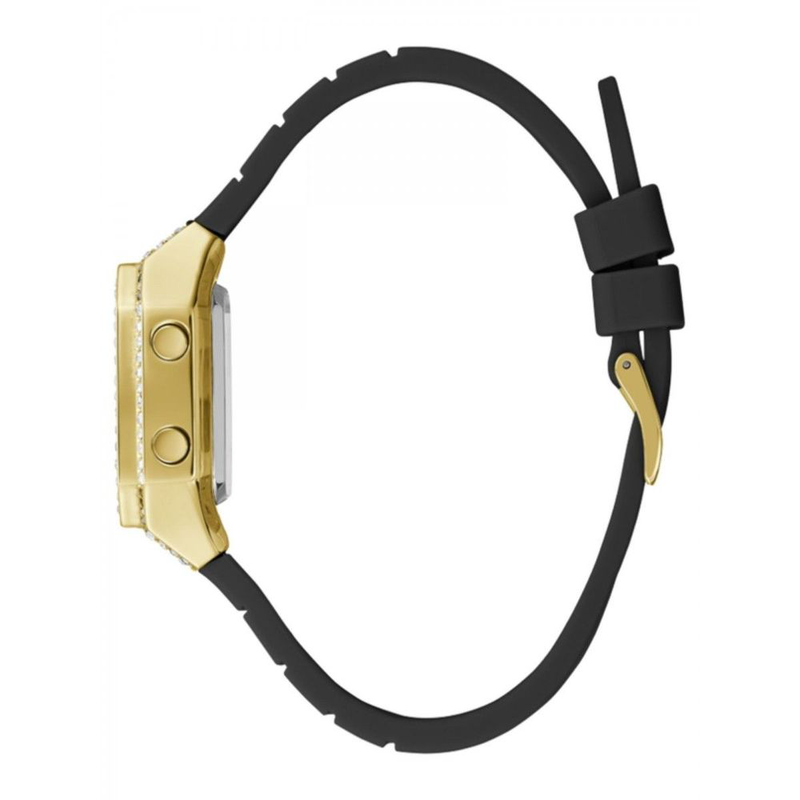 Black synthetic digital watch-null