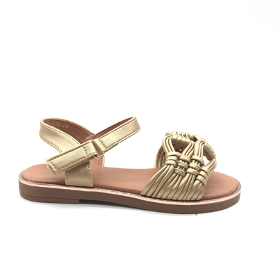 Girls sandals 230-50m, Gold, medium