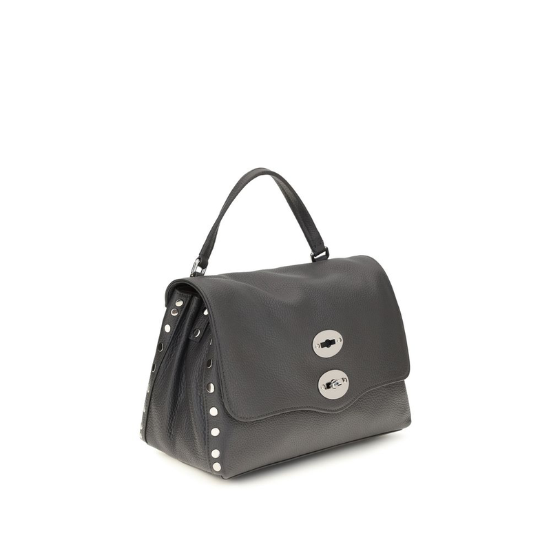 Gray calf leather bos taurus handbag-null