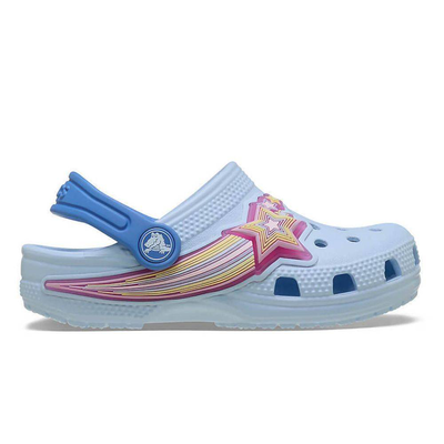 Classic star lights clog top, Blue, medium