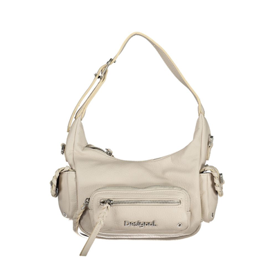 Bianco poliuretano women handbag, White, medium