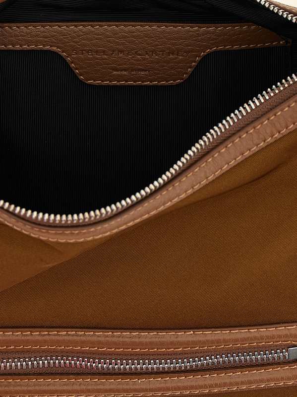 Brown polyamide crossbody bag-null